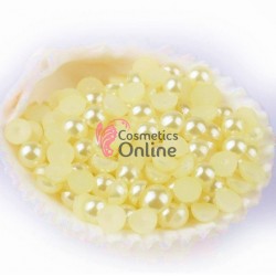 Perlute sidefate de unghii Yellow Light de 2mm - 600 bucati, Cod PPU013